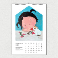 AT HOME 2024 Wall Calendar by Ang INK