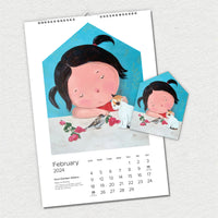 AT HOME 2024 Wall Calendar by Ang INK