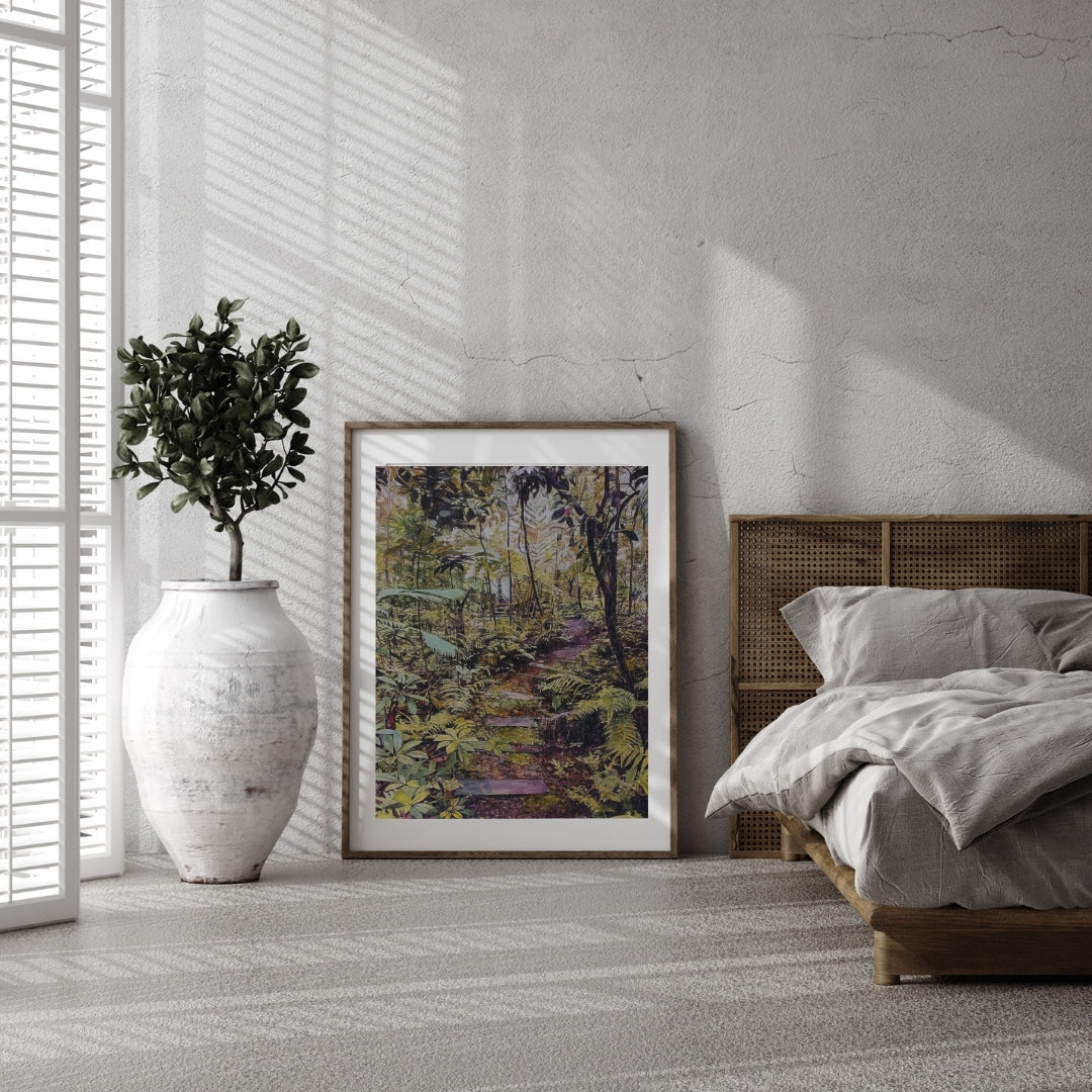 Fern Path (Pinto Arboretum) by Jim Orencio - Framed Puzzle Edition