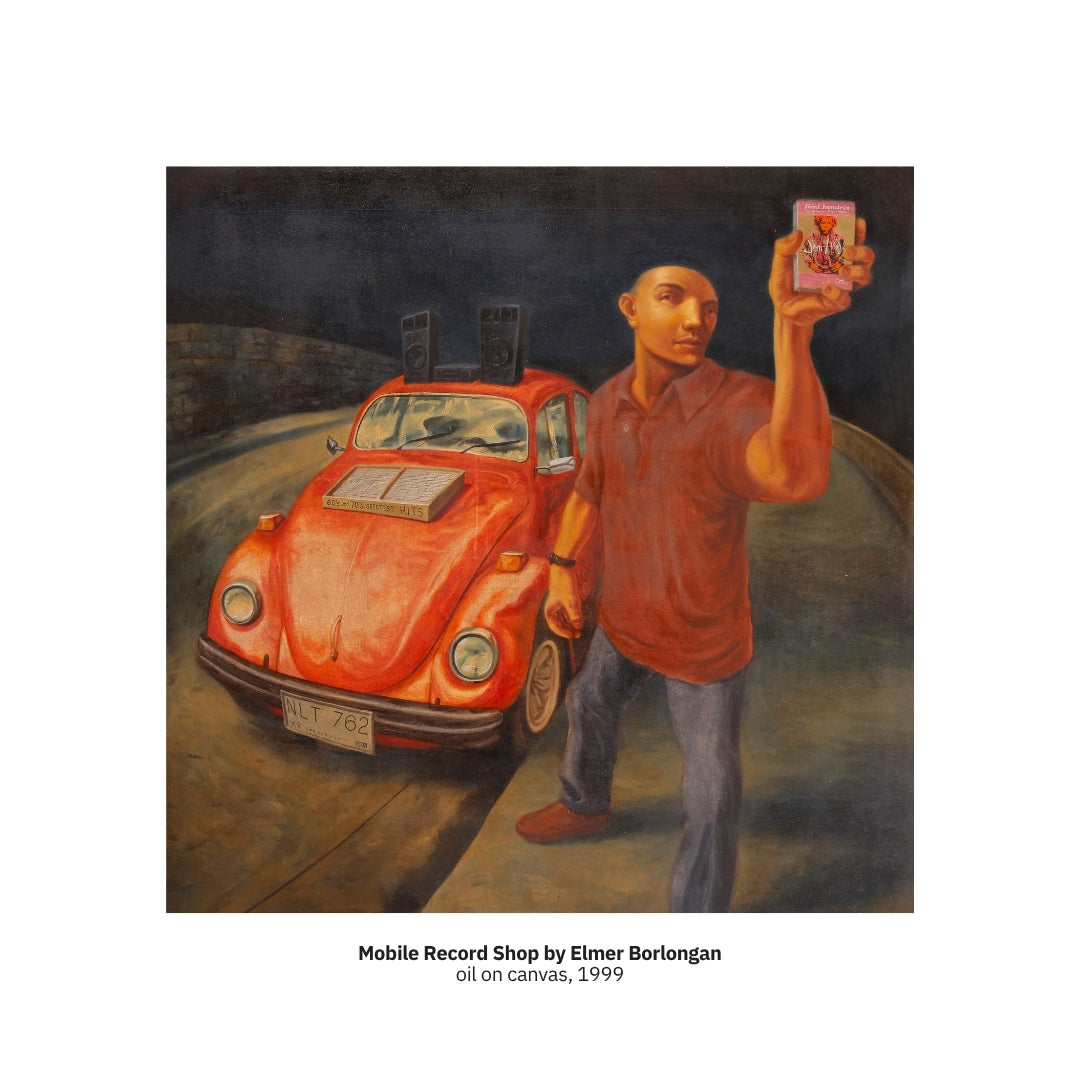 Mobile Record Shop by Elmer Borlongan - Framed Puzzle Edition