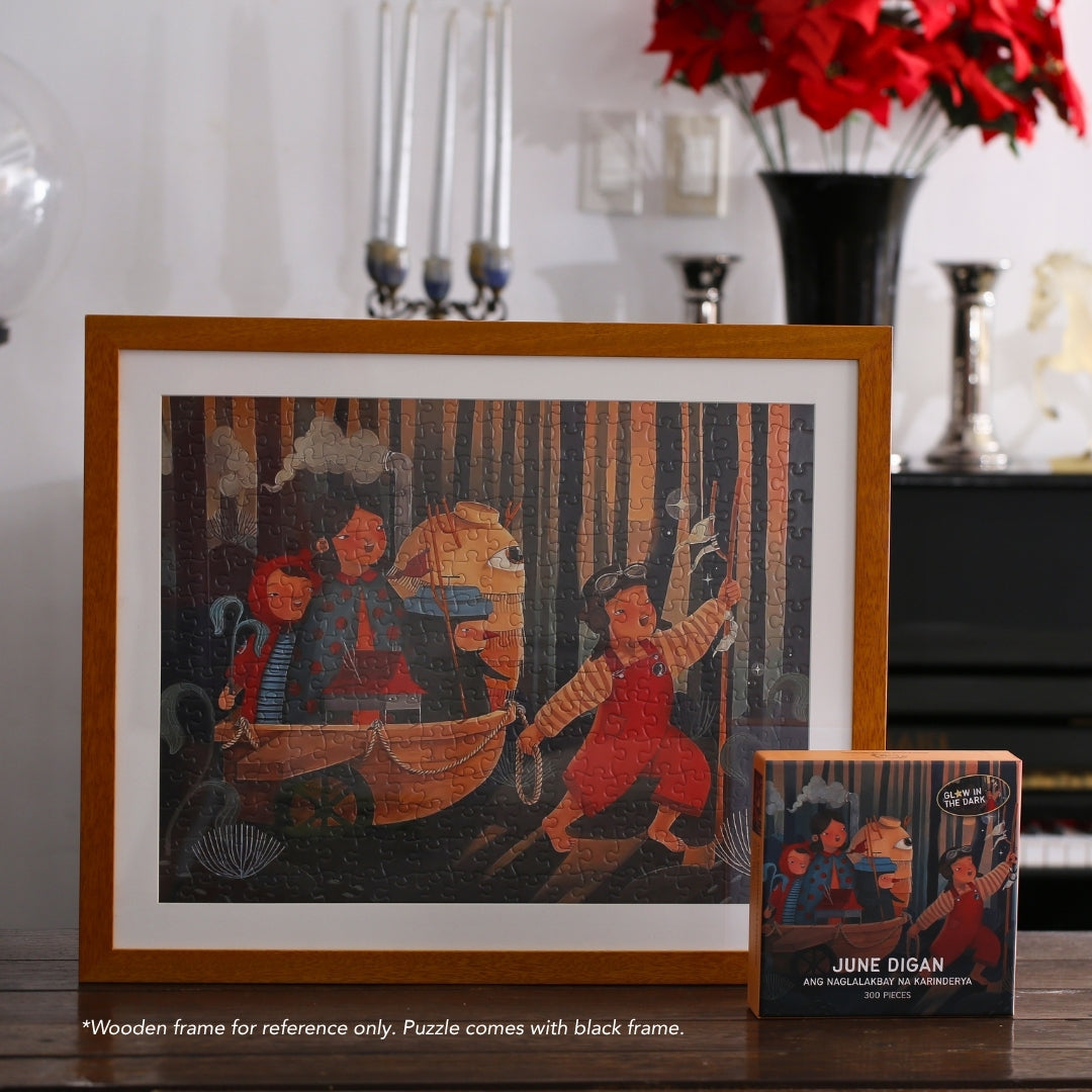Ang Naglalakbay na Karinderya by June Digan - Framed Puzzle Edition