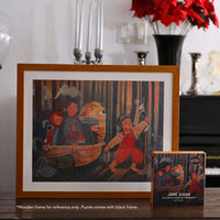 Ang Naglalakbay na Karinderya by June Digan - Framed Puzzle Edition