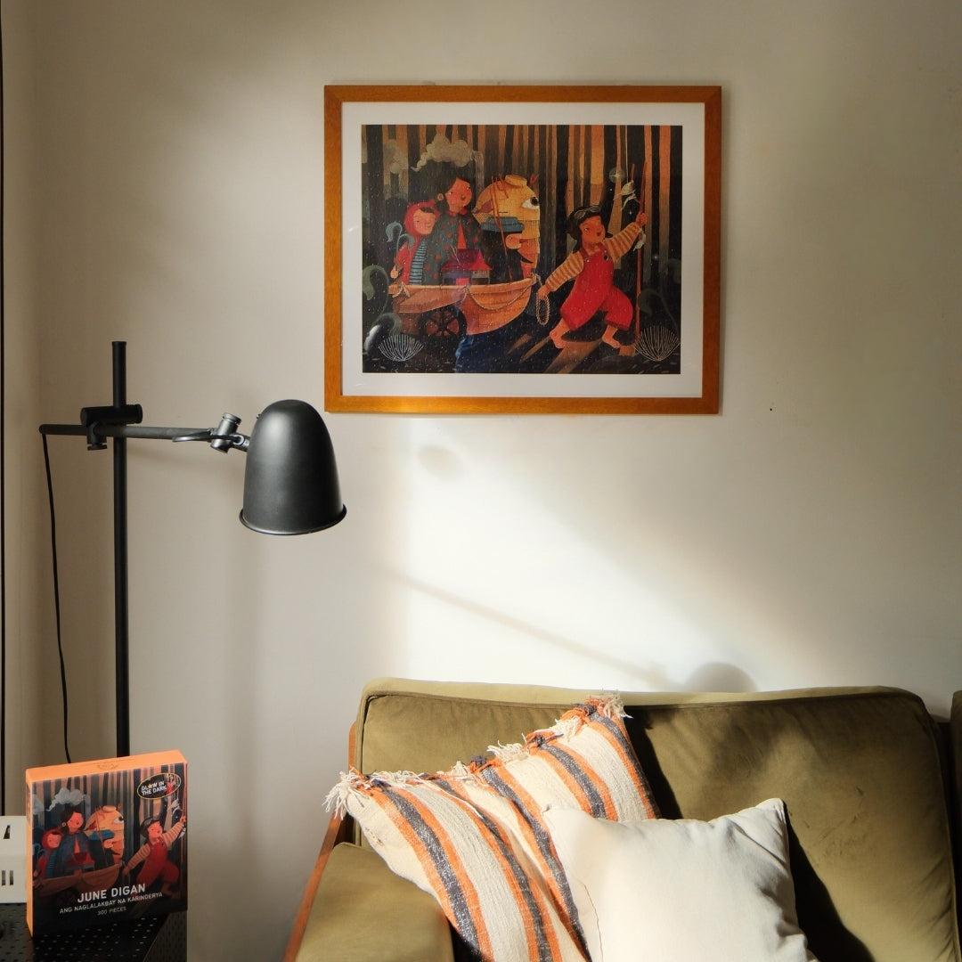 Ang Naglalakbay na Karinderya by June Digan - Framed Puzzle Edition