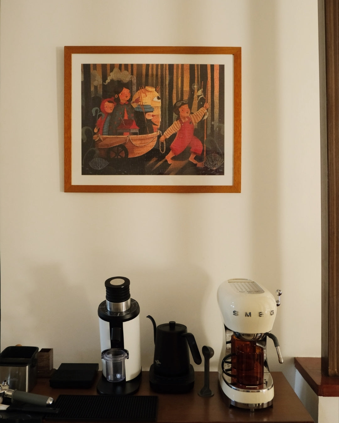 Ang Naglalakbay na Karinderya by June Digan - Framed Puzzle Edition