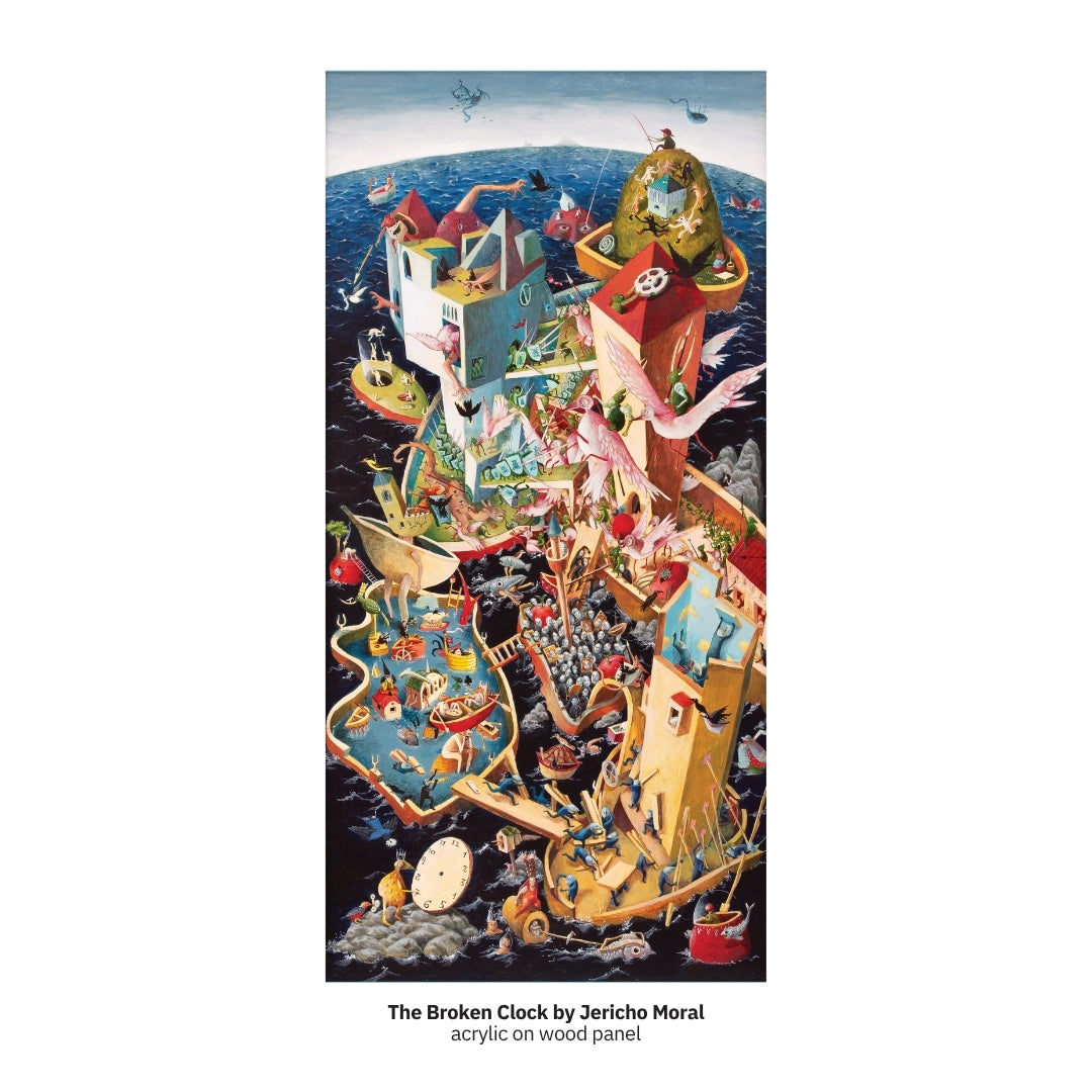 The Broken Clock by Jericho Moral - Framed Puzzle Edition
