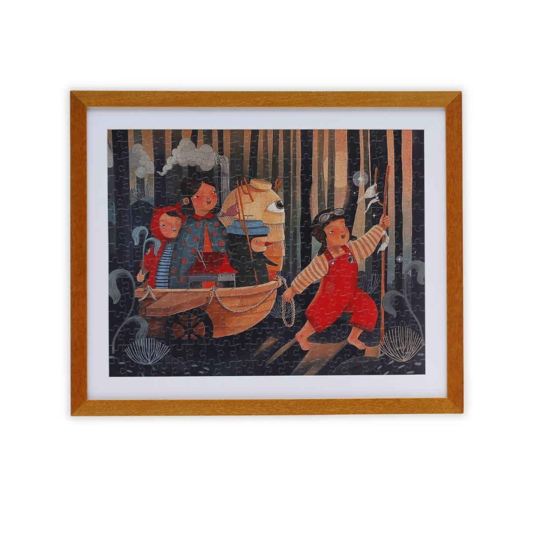 Ang Naglalakbay na Karinderya by June Digan - Framed Puzzle Edition