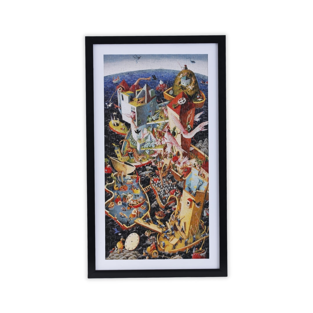 The Broken Clock by Jericho Moral - Framed Puzzle Edition