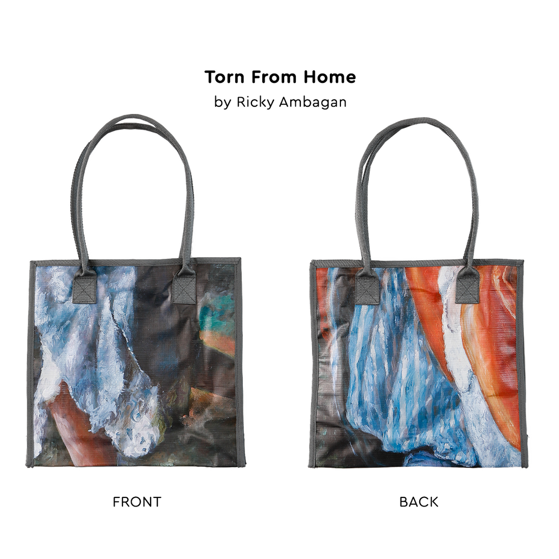 Upcycled Art Tote Bags