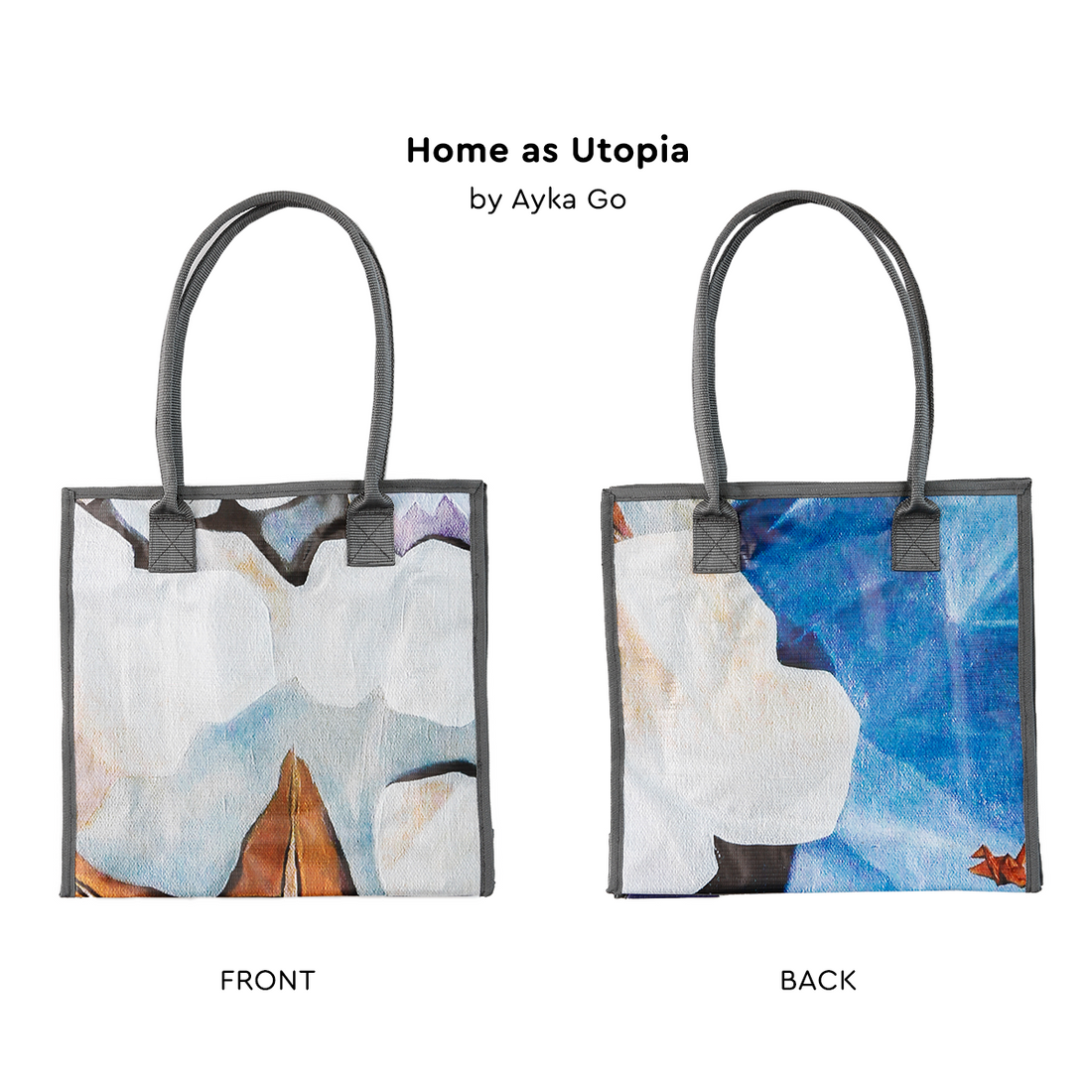 Upcycled Art Tote Bags