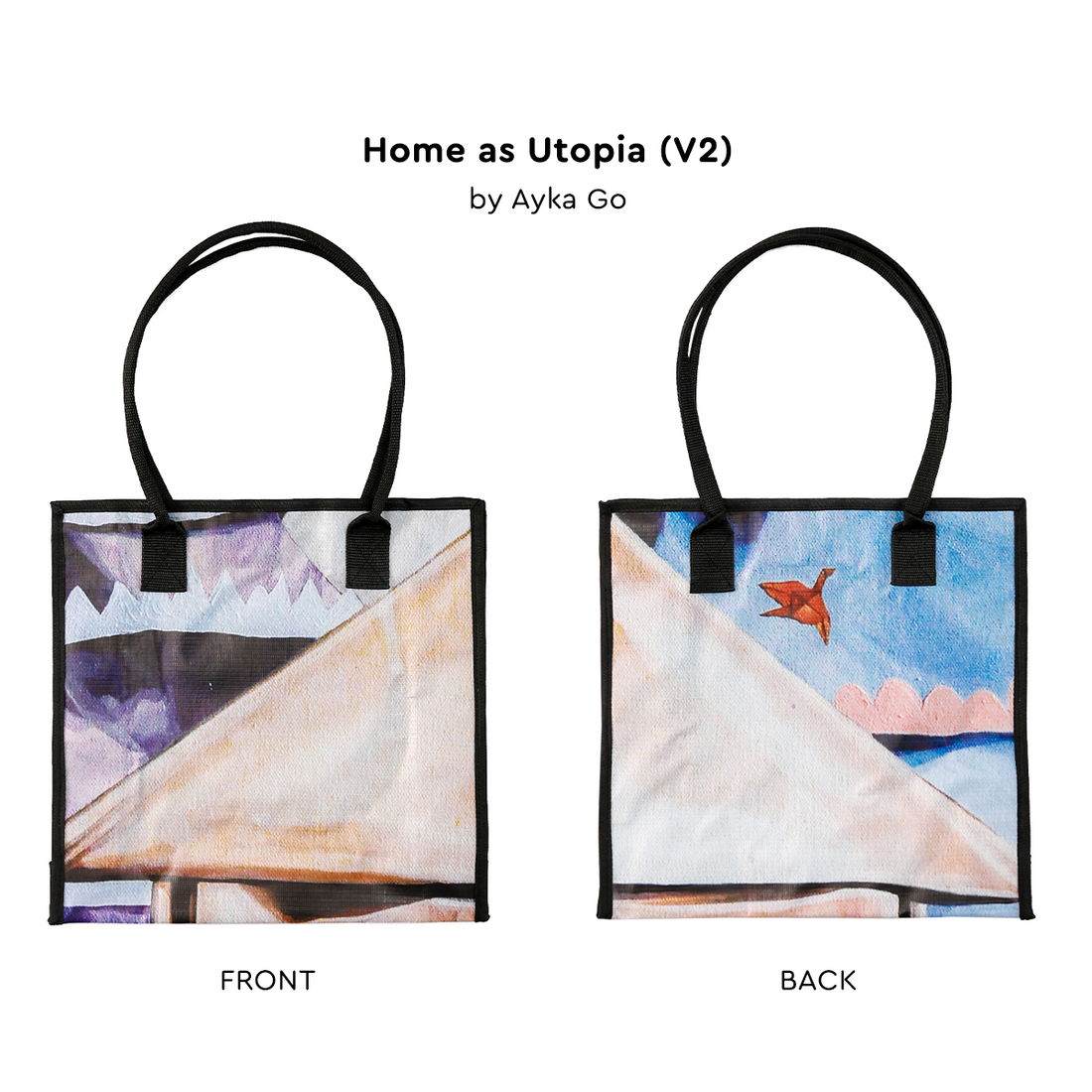 Upcycled Art Tote Bags