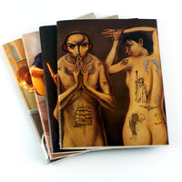 Elmer Borlongan's Quaderno notebooks stack with Global Pintados on top