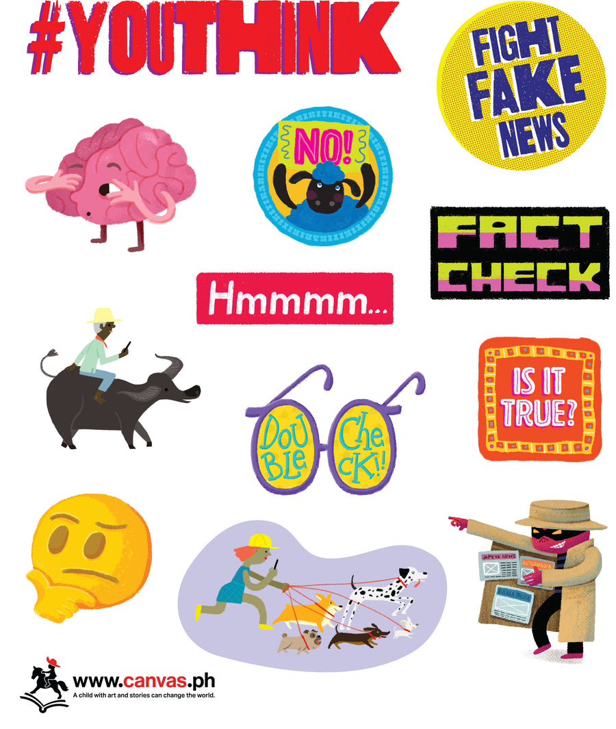 #YouThink: Fight Fake News stickers